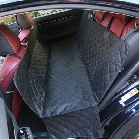(noir)Housse de Siège pour Chien 137x147cm, Protection de Siège Arrière Imperméable Hamac, Taille Universelle pour Voiture/ SUV/ Camion (1/4)