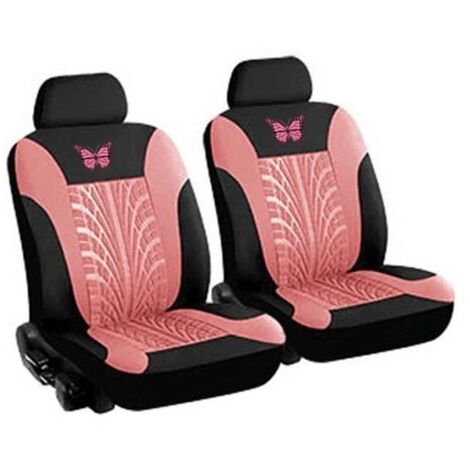 (ROSE)Housse de siège auto - MIOLOE - 4PCS - Imprimées en 3D - Papillon - Universelle - Rose (1/4)