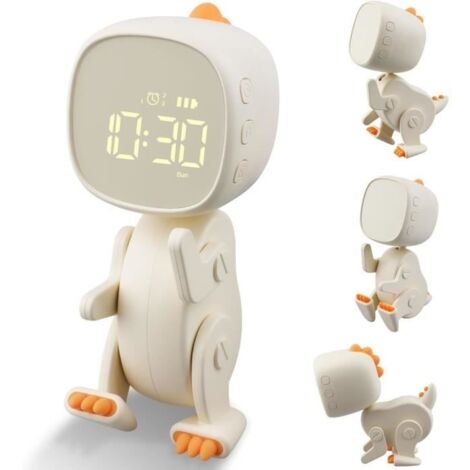 Réveil Enfant Fille Garçon,Réveil Lumineux Numerique pour Enfant avec 3 Groupes Alarmes (1/4)