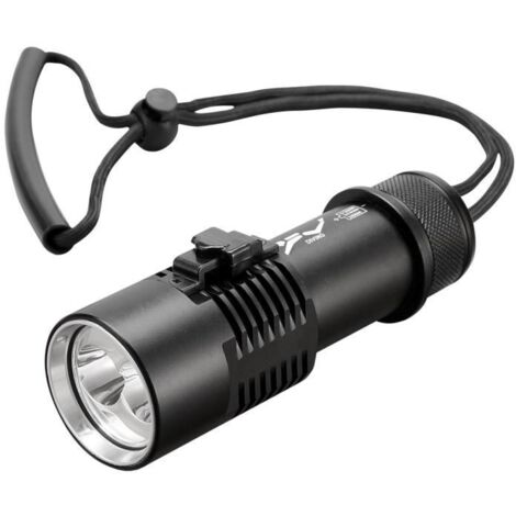 (Noir)Lampe de Plongée P70 - ZVD - Mini Lampe de Poche en Alliage d\'Aluminium - 80m - Lumière Forte (1/4)