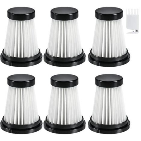 6 Filtres HEPA pour Aspirateur Moosoo K12 - K12 Pro - K13 et Aspirateur à Main Genius Invictus One 1.0-2.0 ACCESSOIRE D’ASPIRATEUR (1/4)