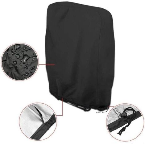 Accessoire Jardin Housse De Chaise Pliante Folpus - Imperméable Et Coupe- Vent - Gris - Avec Sac De Rangement Housse Rangement Chaise Pliable