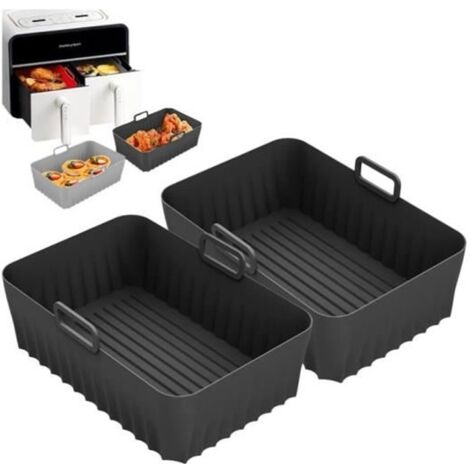 Accessoire Air Fryer, 2 Paquet Moule Air Fryer pour Ninja Foodi 9.5L, Air Fryer Accessoires, Moule Silicone Airfryer (1/4)