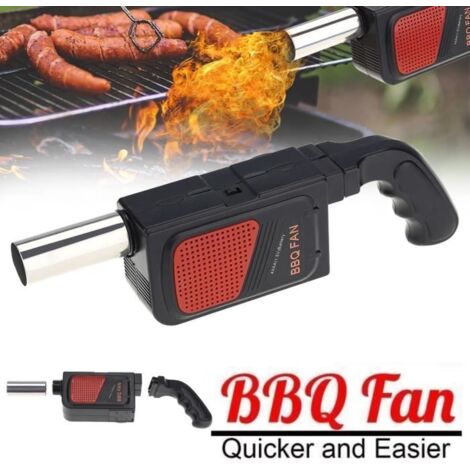 BBQ Ventilateur Soufflet electrique pour Barbecue Ravive Flamme Feu Activateur, Bellows barbecue portatif -VIQ (1/4)