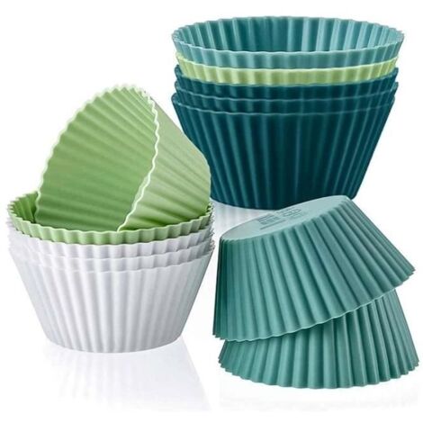 Moule à muffin coloré 7 x 3.5 cm en silicone - Lacor