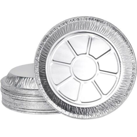 Plats en aluminium, lot de 30, récipient en aluminium jetable, plateaux en aluminium pour la cuisson des gâteaux et la cuisine (1/5)