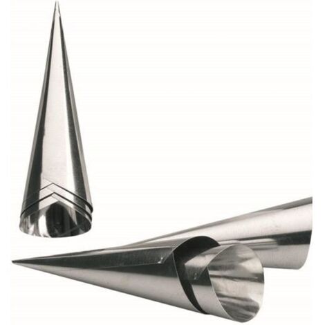 Moule à cornets - IBILI - Lot de 6 - Acier étamé - Longueur 12 cm - Passe au lave-vaisselle