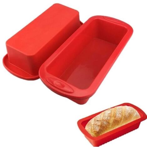 Moules à gâteau - TR11813 - Silicone - Rouge - 21x9x6 cm - Antiadhésif (1/4)