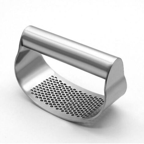 Pressoir à ail manuel multifonctionnel Moulin à ail, éminceur, hachoir, presse-ail en acier inoxydable Gadget de cuisine 304 (1/5)
