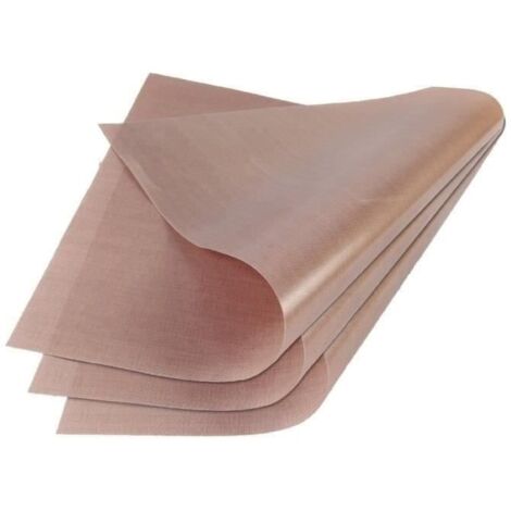 10Pcs Feuille de TéFlon 40X60Cm RéUtilisable RéSistant Tapis de Cuisson Huile-Preuve Papier Four de Cuisson Outil Non-Bâton pour Bbq