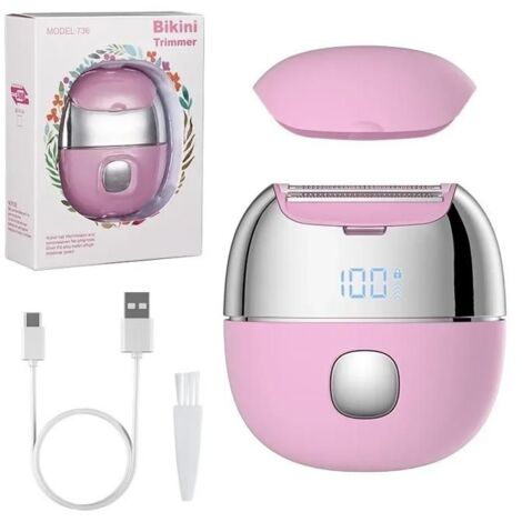 Rasoir électrique pour femmes IPX6 étanche à sec utilisation humide Bikini tondeuse femmes rasoir (1/5)