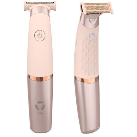 (rose)Rasoir Electrique Femme, Tondeuse à Poils Corporels, Rasoir pour Epilation du Visage, Tondeuse à Bikini, Rose (1/5)
