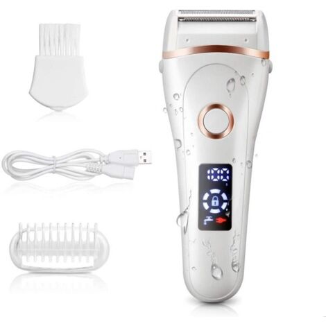 Rasoir électrique pour femmes, rasoir électrique sans fil rechargeable et indolore pour femmes, appareil d\'épilation du corps, h (1/5)