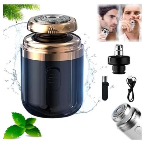 Eternal Starlight 2-in-1 Portable Mini Capsule Shaver, Capsule Razor Portable Electric Shaver, Capsule Razor,Capsule Rasoir(Black) (1/5)