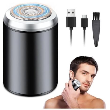Rasoir Electriques Hommes, Mini Rasoir électrique pour Homme, Portable Easy Trim Rasoir Wet Dry IPX7 Étanche Rasoirs Intime Homme (1/5)