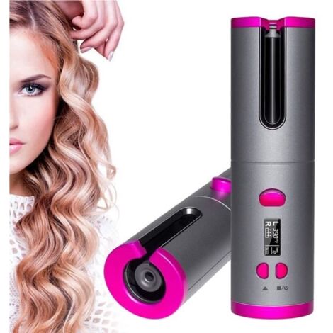 Fer à friser automatique bigoudi multi-fonction charge bigoudis professionnel l fer à coiffer USB sans fil pince à cheveux