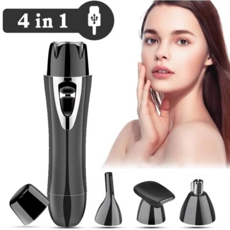 Rasoir électrique - Non spécifié - Modèle non spécifié - Rechargeable USB - 4 en 1 - Lames en acier inoxydable (1/4)