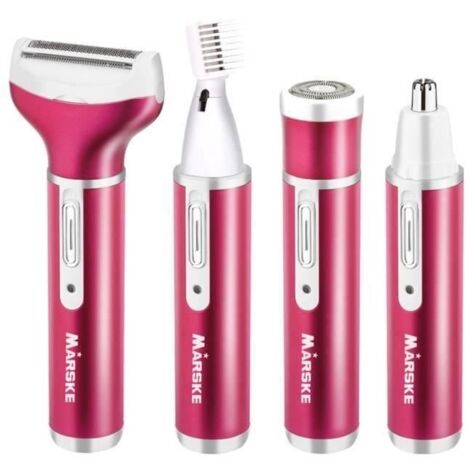 Bikini Tondeuse, épilateur rasoir 4 en 1 électrique femmes rasoir - Lady Rasoir - nez Tondeuse - Tondeuse sourcil L674 @R7 (1/3)