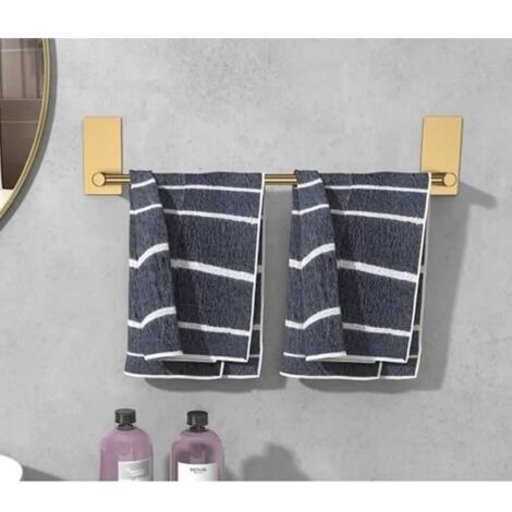 (Or)Porte-serviettes murale,porte-serviettes pour cuisine-salle de bain,en acier inoxydable brossé pour salle de bain(40cm,Or) (1/4)