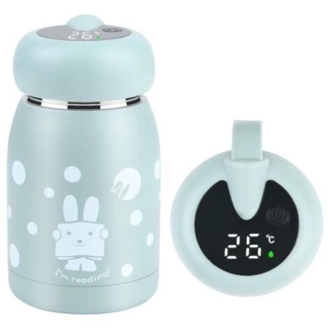 (bleu)Gourde Isotherme - Enfant - 320ml - Acier Inoxydable - Affichage Température LED - Sans BPA