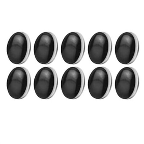 10 PièCes Poids de Rideau MagnéTique Poids de Draperie Aimant Poids de Rideau de Douche Bas pour Rideau de Nappe Noir (1/4)