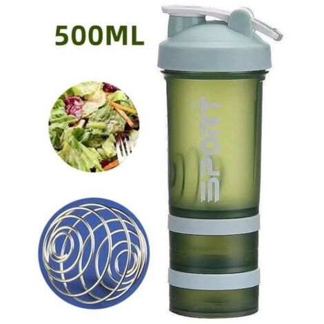 (Vert)Shaker à Vinaigrette - MARQUE - 500ML - Vert - Design Pratique - Matériaux Écologiques