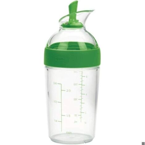 Good Grips - Shaker à vinaigrette compact - Shaker à vinaigrette - Bouteille transparente - Vert (1/5)