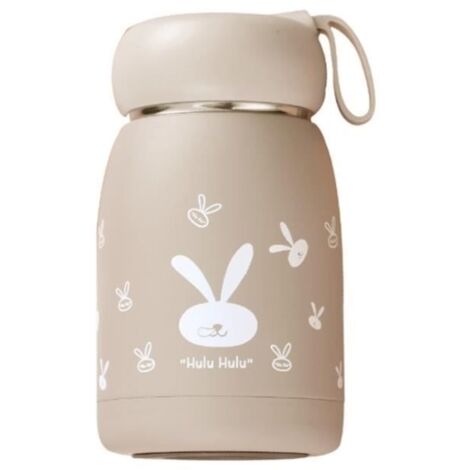 (couleur café)Gourde Isotherme Enfant - MARQUE - 320ml - Acier Inoxydable - Anti-brûlure - Léger et Compact