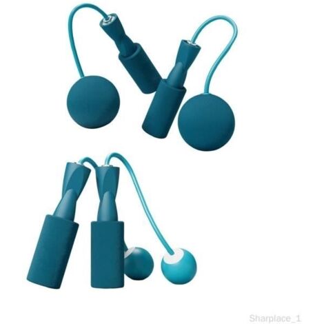 (Bleu)Corde à sauter - Mixte - Fitness - Bleu - 2 paires hommes femmes enfants balle lestée (1/4)