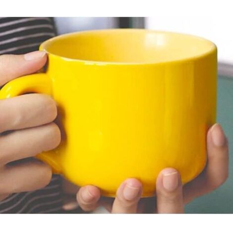 Grande Tasse,Tasse à Café en Céramique, Grande Tasse à Café 600 ml, Grand Bol à Céréales avec Anse,Cadeau d'anniversaire,Tasse