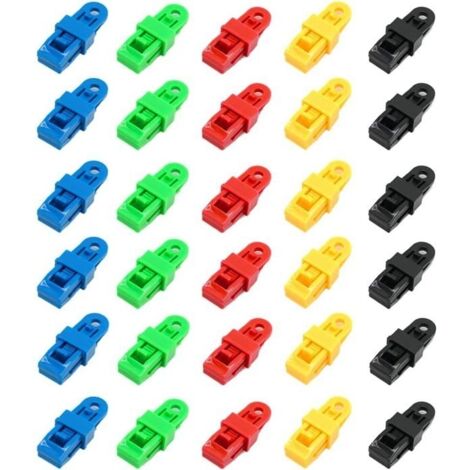 Jeu de 30 Pince pour bache,tendeur Elastique,Clips pour bache, Attache bache,tendeur bache,Pince bache (1/5)
