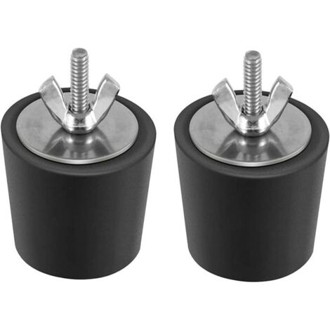 2 Pièces Bouchon Piscine Diamètre 32-38mm Bouchons d'hiver en Caoutchouc avec Boulons Acier Inoxydable Antigel Produit Hivernage (1/5)