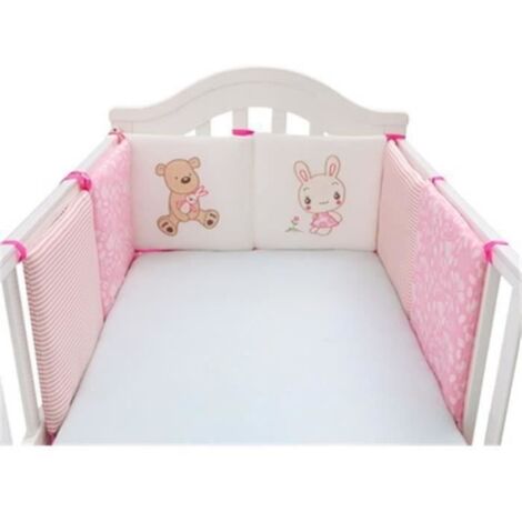6 Pièces Tour de Lit Ensemble Pare-choc Literie Enfant Lit Bébé 30 x 30cm-008 QUI5087