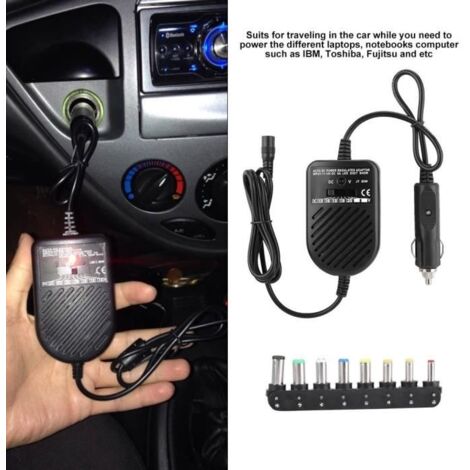 Zerodis Chargeur 80W Adaptateur d'alimentation universel pour chargeur de voiture CC 80W 15-24V pour ordinateur portable (1/4)