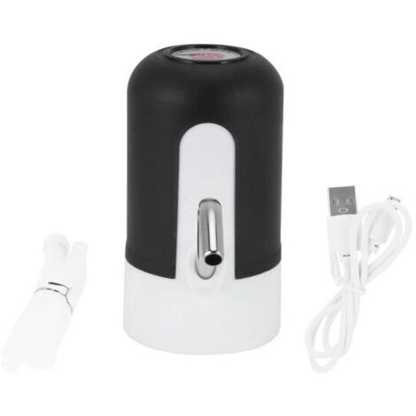 Kit de distributeur d'eau potable électrique de charge USB de pompe de bouteille d'eau pour le bureau à domicile (noir) -LAF (1/4)