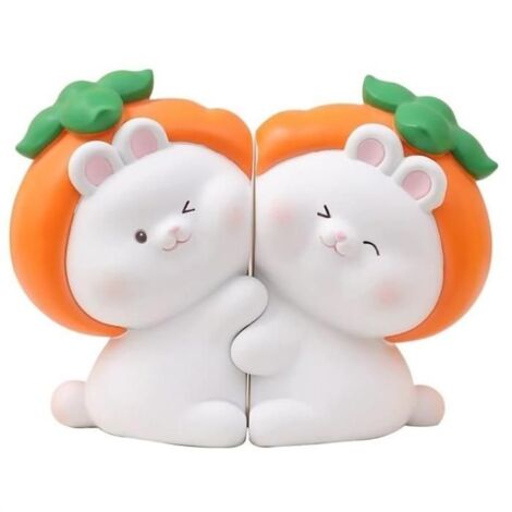 Serre-Livres Décoratifs en Forme Lapin Câlin Mignon, Serre-Livres s pour Contenir des Livres, Bouchon Support Livre Créatif (1/5)