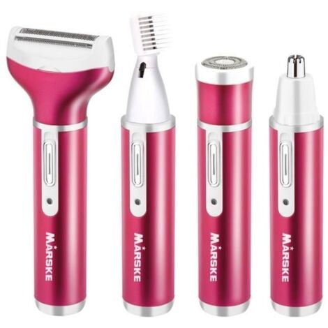 Bikini Tondeuse, épilateur rasoir 4 en 1 électrique femmes rasoir - Lady Rasoir - nez Tondeuse - Tondeuse sourcil (1/4)
