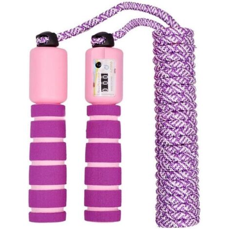 Corde à sauter pour enfants avec compteur, corde à sauter réglable pour enfants, corde à sauter de vitesse pour garçons et filles,