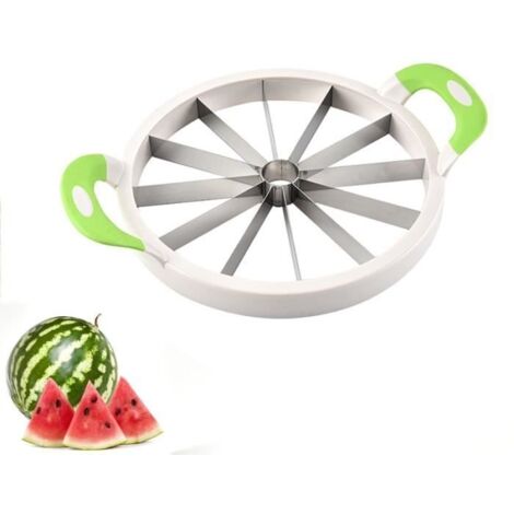 Accessoire Cuisine - Non spécifié - Coupe Pastèque - Acier Inoxydable - Poignée Antidérapante - 12 Parts (1/4)