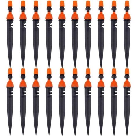 (Jaune)Goutteur d'irrigation ZVD - Lot de 20 buse réglable pour jardin - Jaune - Rotation 360° - Économie d'eau (1/4)