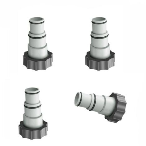 4 Pièces Adaptateur Piscine, Remplacement Adaptateur de Tuyau Série Intex A avec Filetage, Tuyau de Diamètre 1,5'" et 1,25'" (1/5)