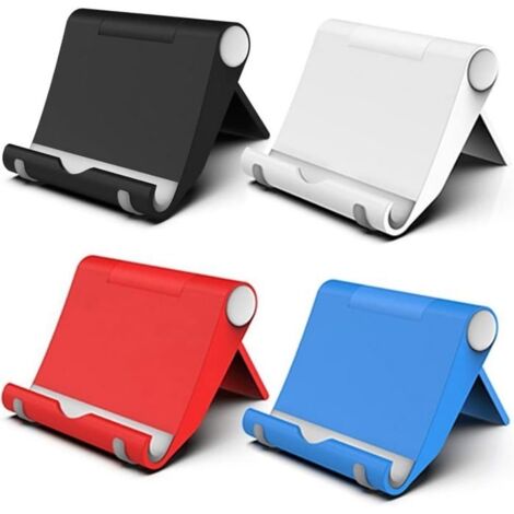 Lot de 2 supports de téléphone portable pour bureau réglables compatibles avec tous les téléphones pliables (couleurs mélangées) (1/5)