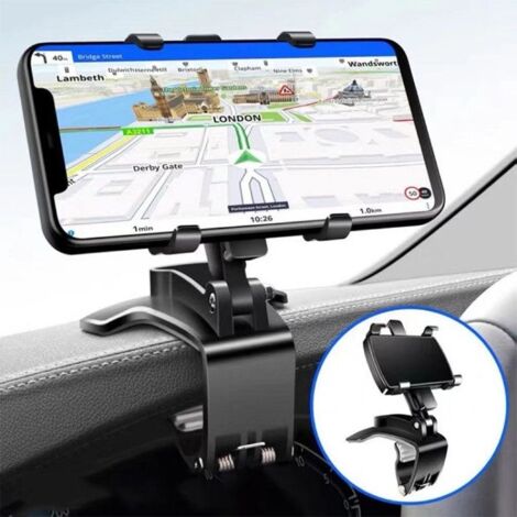 Support de téléphone portable pour voiture, groupe d'instruments multifonction, support de téléphone portable, rétroviseur (1/5)