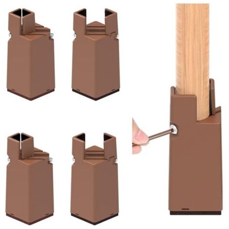 (2 couleurs)Rehausseurs de meubles - Non spécifié - 4 Pcs - Réglables - Hauteur 10 cm - Plastique dur (1/5)