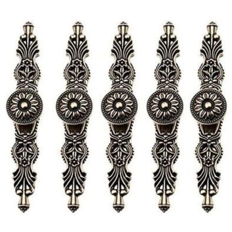 (Bronze)Poignées de porte Lot de 5 - Vintage - Bronze - 170x25x25 mm (1/4)