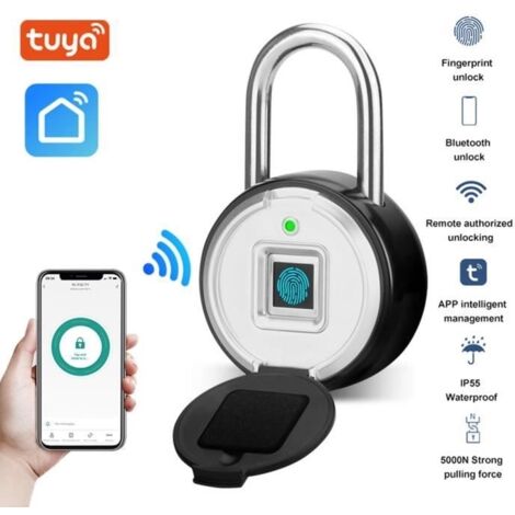 Serrure de Meuble à Empreintes Digitales, Serrure Intelligente pour Armoire, USB Rechargeable (1/4)