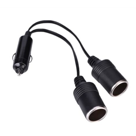 Adaptateur 2 voies 12/24 volts, adaptateur allume-cigare. Câble allume-cigare, pour camions, pour voitures, (1/4)