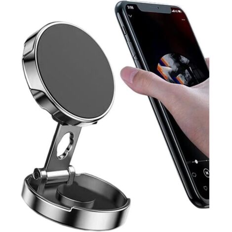 Support De Téléphone Magnétique - Support De Voiture Magnétique À Rotation De 720 Degrés Pour Téléphone Portable  Support De[m1055] (1/4)