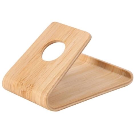 ESTINK support de téléphone portable en bois Support universel de support de téléphone portable en bambou en bois pour iPhone (1/2)