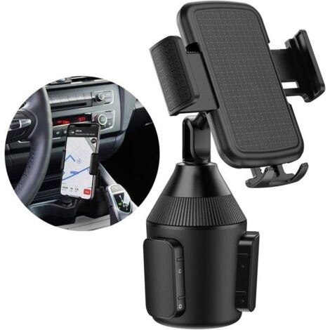 Porte-gobelet de voiture, support de téléphone portable, support réglable universel, adapté à la voiture iPhone Xs/Max/X/XR/8/8 Plu (1/5)